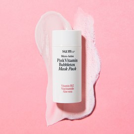 Breath 37 degrees Sum37 Microactive Pink Vitamin Bubble Tox Mask 100 mL / 숨37 마이크로액티브 핑크 비타민 버블톡스 마스크 100 mL