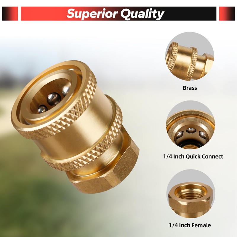 Pressure Washer Sewer Jetter Nozzle, Upgrade 2026 High-Pressure Nozzle Kit