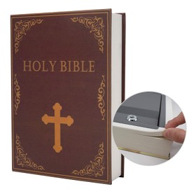 Real Paper Book Safe, Suitable for Jewellery, Money and Cash, Hollow with Hidden Compartment, Key and Combination Lock