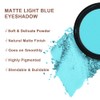 Mysense Matte Light Blue Single Eyeshadow Palette, Pressed Powder Eye
