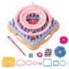 Flower Loom Kit, Round Knitting Loom Set with 1 Plastic