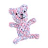 MEMOFYND 1 Piece Hand Knitted Bear Teething Toy for Puppies,
