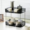Desktop Organizer 2 Tier Ample Space Modern Storage Rack Shelves