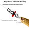 QISHUO Ball Rolling Bearing Swivel Saltwater High Strength Fishing Swivel