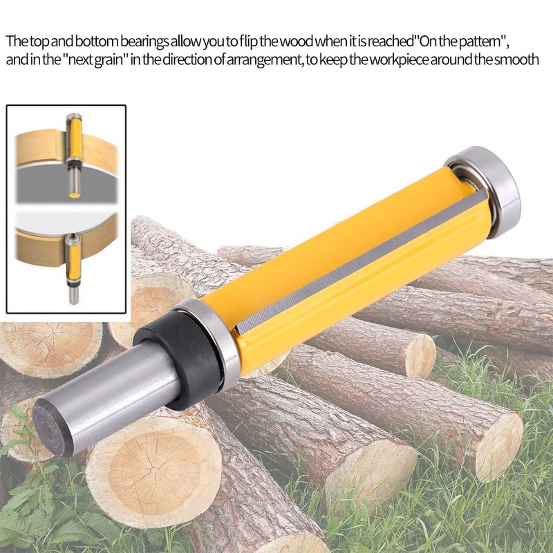 1/2" Shank Straight Router Bit Woodworking Flush Trim Router Bit