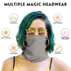 Venswell Neck Gaiter Mask for Men Women, Seamless Bandana Rave Face Cover Mask, Magic Face Scarf, Balaclava,Headband, Head Wrap-Motorcycle Cycling Festival Outdoors