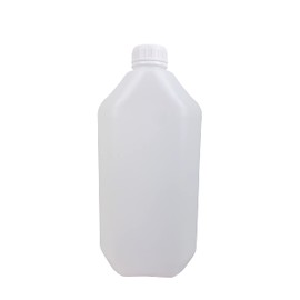 Lubrisolve 5 Litres HDPE Jerrycan and Tamper Evident Cap (38mm) – Natural Large Water Bottle Storage Container