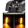 NTHREEAUTO Smoked LED Rear Brake Tail Light Integrated Turn Signals