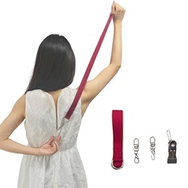 MAGNEECH Detachable Zipper Puller Helper for Dress and Boots, Effortless Zipping with Hook and Clip for Various Types of Zippers - Convenient and Portable Zipper Pull Tool (Pink)