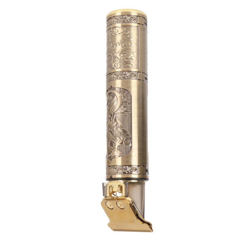 Electric Hair Cutter Engraved Dragon Patterned Haircut Clipper Machine Compact