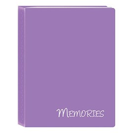 Pioneer Photo Albums I-46M/PR 36 Pockets Hold Memories Mini Photo Album, Purple, 4" x 6"