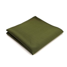 fortunatever Men's Solid Color Pocket Square,12''x12'',Olive Green