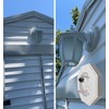 iMBAPrice IMBA-8141 White Vertical Siding Lamp Mounting Kit with Built-in
