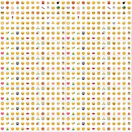 Thoquene 14 Sheets Smiley Emoji Stickers for Kids Notebook Decoration