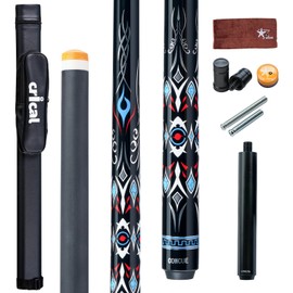 CRICAL Carbon Fiber Pool Cue COWCUE Series Low Deflection Pool Cue Professional Pool Stick for Adults 12.5mm Tip