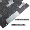 XUANINY 10-Sheet Peel and Stick Metal Backsplash Tiles, Self Adhesive