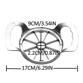 PUTEIK Creative Large Stainless Steel Apple Cutter, Home Fruit Slicer, Manual Apple Cutter, Watermelon Cutter, Mango Cutter, Fries Cutter, Tomato Cutter, Kitchen Gadget