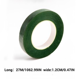 Florist Tape Green Floral Tape 4 Rolls – Flower Wrapping Tape for Floristry, Bouquets, Stems, Crafts, Floral Arrangements