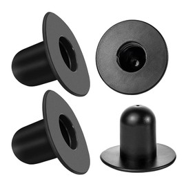 Pack of 4 Pool Plugs, Sealing Plugs, Pipe Plugs, Winter Plugs for Bestway Pool Sealing Plug, Drain Valve, Conical Rubber Plug, Pool Sealing Cap, Compatible with Intex and Bestway (Black)