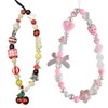 Jmltech Cute Bracelets Bead Bracelets Keychain Pearl Strawberry Bow Cherry