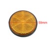 sourcing map Pack of 5 reflector motorcycle round yellow rear