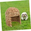BUGUUYO Large Guinea Pig Tunnel Hideout Natural Grass Bed Nest