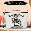 Luvsweets Raccoon Gifts Makeup Bag - Sarcastic Raccoon Cosmetic Bag