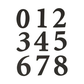 Hy-Ko Packaged Numbers & Letters, DIY Address Number Stickers for Deliveries and Navigation, Self-Adhesive House Decals for Siding, Door, Mailboxes