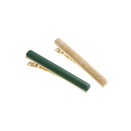 VINGTAINE H7343-1-GNIV- Color Hair Clips, Set of 2, Simple, Beak Clips, Adult Cute, Hair Arrangement, Hair Accessories,