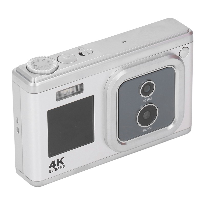 Digital Camera 4K HD Dual Cam Dual IPS Screen 16X