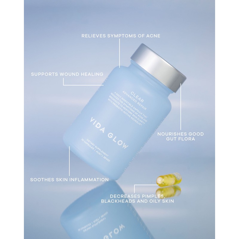 Vida Glow Clear Advanced Repair- 30 Capsules