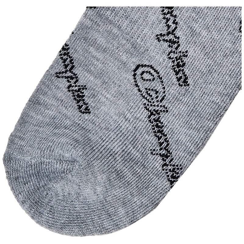 Champion Men's 3-Pack Hollow Script Crew Socks, Grey/White/Black
