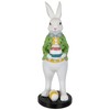 Northlight Rabbit Holding Easter Egg Outdoor Garden Statue - 11.5"