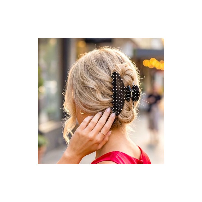 Campsis Pinzas acrílicas para el cabello con forma de garra,