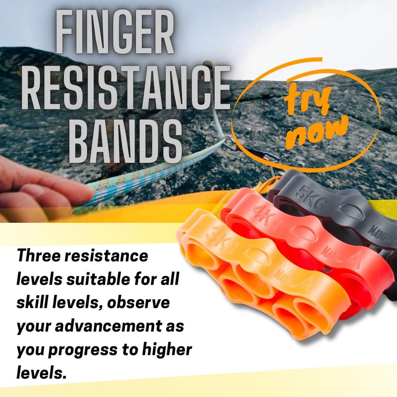 Resistance Finger bands Rehabilitation Extensor climbing injury strength tools +