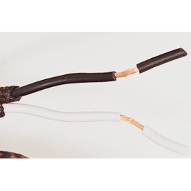 Twisted Rayon Cloth Covered Electric Lamp Cord with Polarized End Plug, Switch, and Stripped Ends Ready for Wiring 8 feet Long …