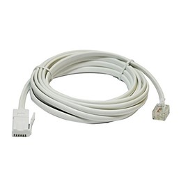 6 m White Replacement Telephone Line Cord