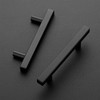Ravinte 10 Pack 3-1/2 Inch Cabinet Pulls Black Sqaure Kitchen