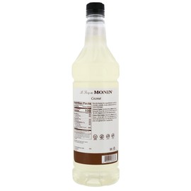 Monin - Coconut Syrup, Sweet and Rich, Great for Cocktails and Smoothies, Gluten-Free, Non-GMO (1 Liter, 4-Pack)