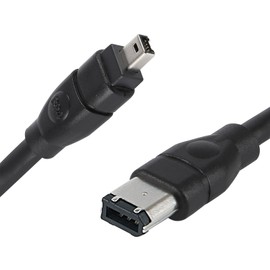 Cuxnoo FireWire IEEE 1394 Cable 6ft, iLink Cable for Sony DV Handycam, Camcorder, Camera, Printer, Hard Drive and More IEEE 1394 Enabled Devices (6 Pin to 4 Pin)