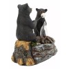 Rustic Forest Father Son Black Bears Making Smores Bonfire Night