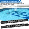 GYPNS Pool Chlorinator PVC Flexible Tubes with Support Spring -