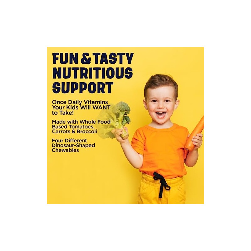 KAL Kid's MultiSaurus Vitamins & Minerals | Children's Chewable Once