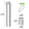 cersaty® Pack of 2 Pill Box Key Chains, 5 Separable