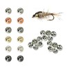 Aventik 50pc Brass Beads Tapered Hole Fly Tying Materials Lure