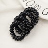 Markless Hair Tie Black Oversized Telephone Cord Hairband Small 4cm Large 5.5cm / 무자국 머리끈 블랙 빅사이즈 텔레폰코드 헤어밴드 소형 4cm 대형 5.5cm