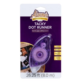 Aleene's Tacky Dot Runner, Clear Crafter's Tape, Easy Application, Premium Choice for Paper Crafts