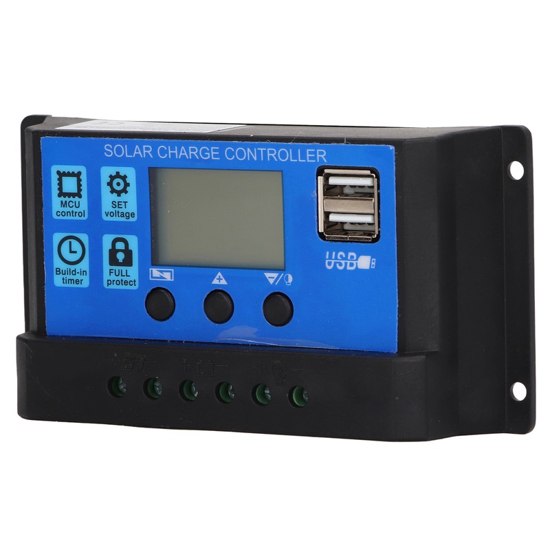 Solar Charge Controller LCD Display PWM Control 10A 12V 24V