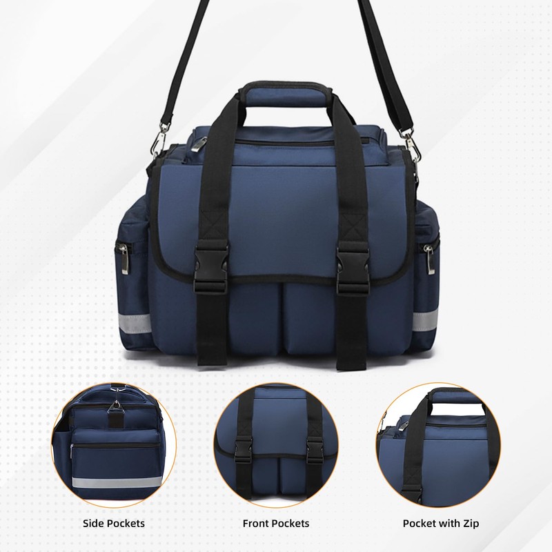 Be-Better Medical Bag Professional Empty First Responder Bag, 17" x