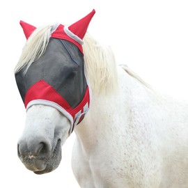Gallopoff Fly Mask Horse, Horse Mask with Ears Protector Protection, Breathable Mesh